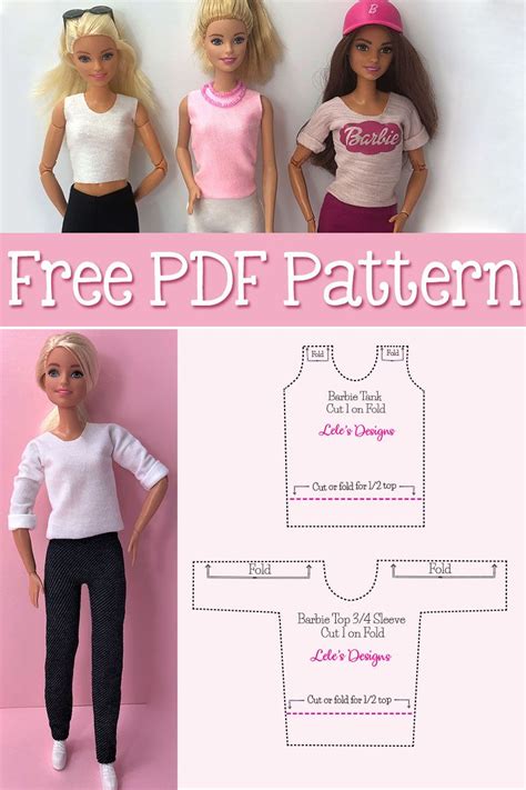 Barbie t-shirt patterns