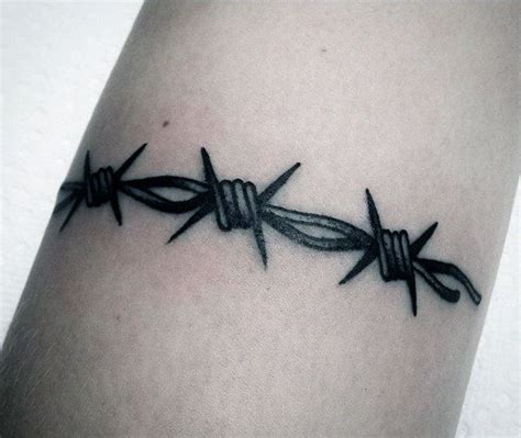 Barbwire tattoo ideas for men