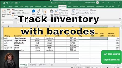 Barcode Fonts for Excel Inventory Management