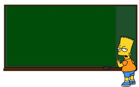 Bart Simpson Chalkboard Template