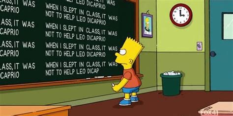 Bart Simpson Chalkboard Writing