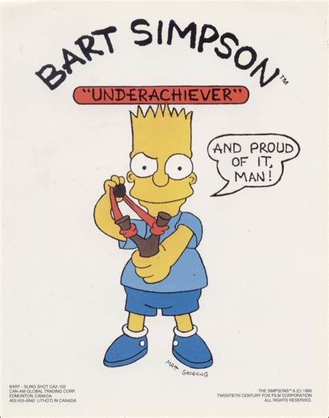 Bart Simpson Underachiever