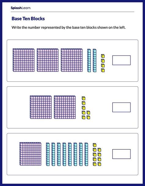 Base 10 Blocks Number Sense Activities