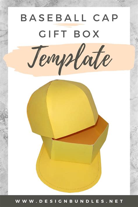 Baseball Cap Box Template Idea 2