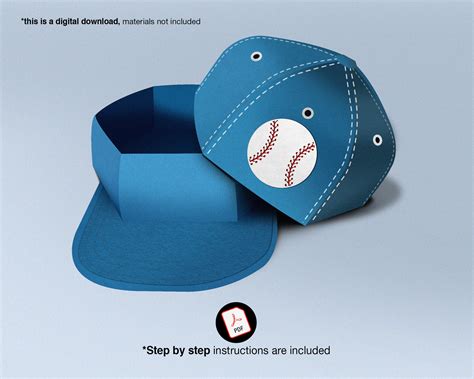 Baseball Cap Box Template Idea 3