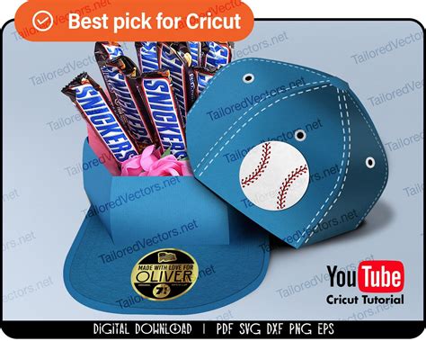 Baseball Cap Gift Box Template 1