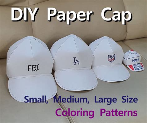 Baseball Cap Paper Template PDF