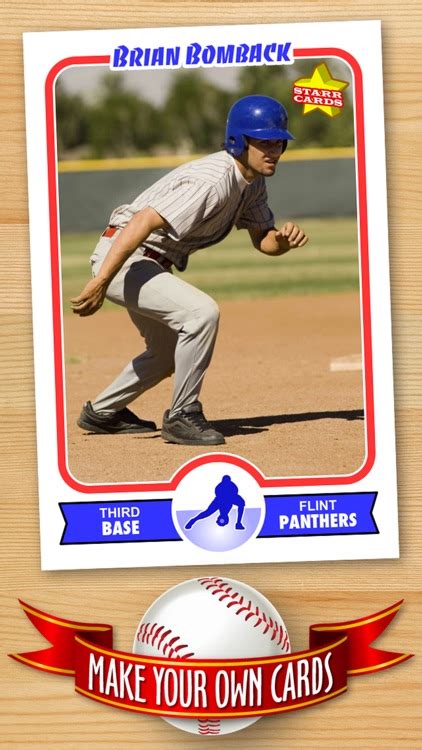 Baseball card creator