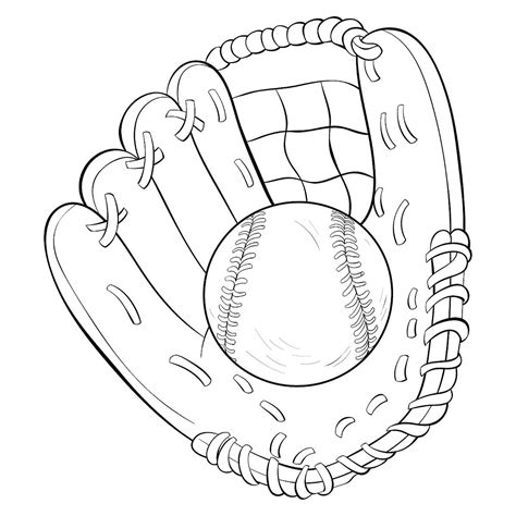 Baseball coloring page printables