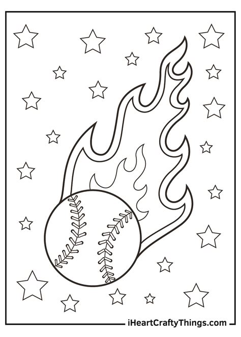 Baseball bat coloring page