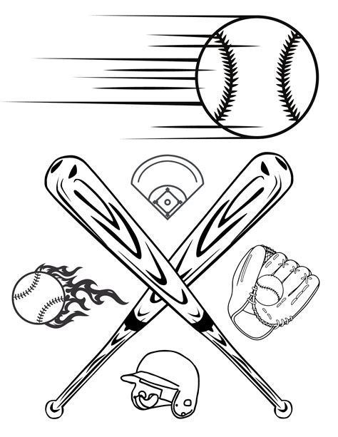 Baseball Coloring Pages Fun