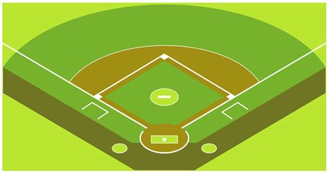 Printable Baseball Field Diagram Template 2