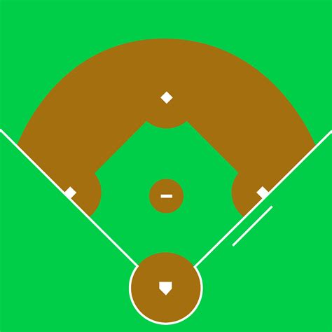 Printable Baseball Field Diagram Template 9