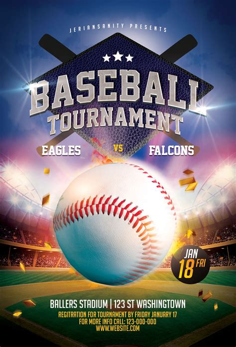 Classic Baseball Flyer Template