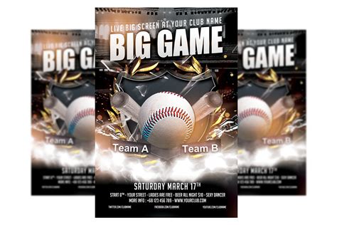 Baseball Flyer Template 4