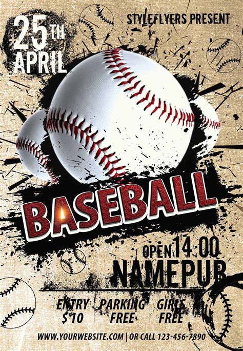 Baseball Flyer Template 9