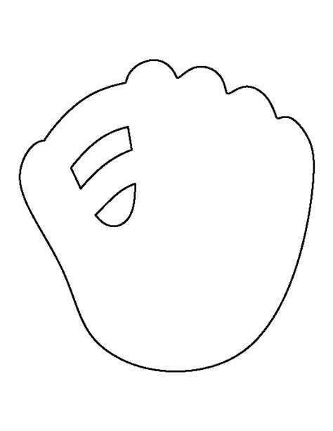 Baseball Glove Template