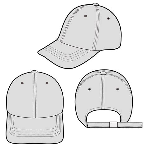 Baseball Hat Template 6