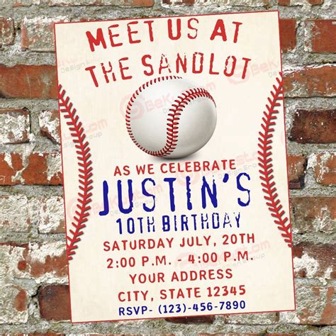 Baseball Invitation Template 10