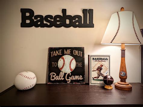 Baseball office decor