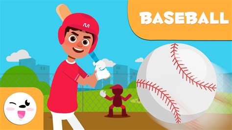 Colorful baseball picture for kids