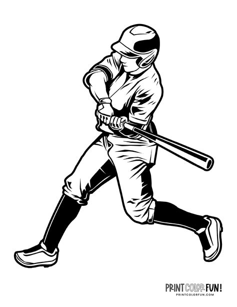 A baseball player swinging a bat