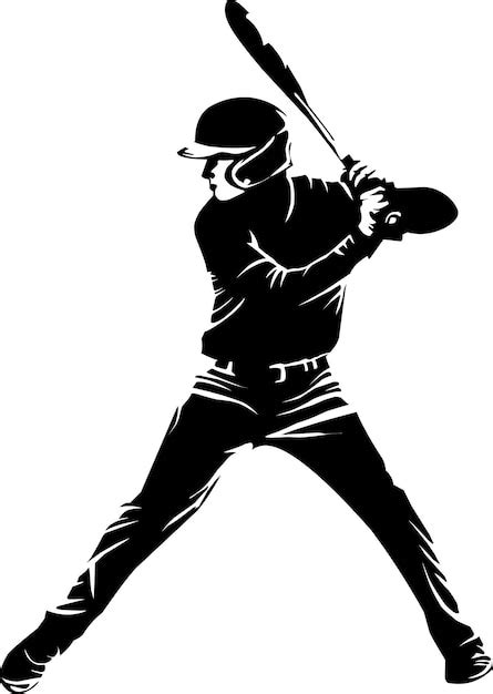 Baseball player silhouette