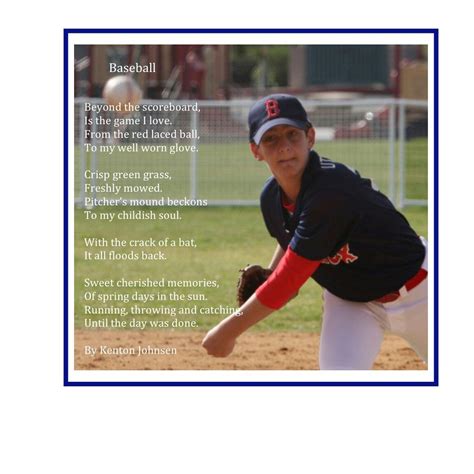 Baseball Poem Printables at Home