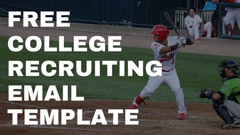 Baseball Recruiting Email Ideas