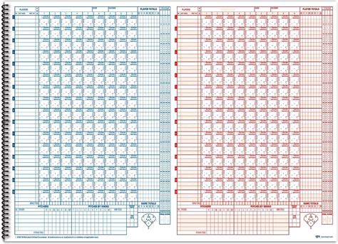 Baseball Scorebook Design