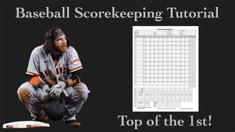 Baseball scorekeeping sheet example