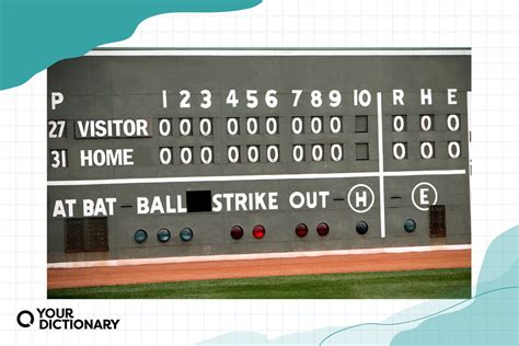 Baseball scorekeeping abbreviations example