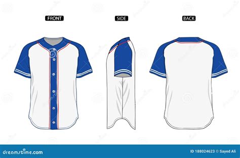 A collection of baseball shirt design templates