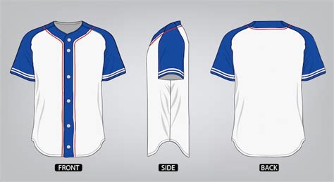 A baseball shirt design template