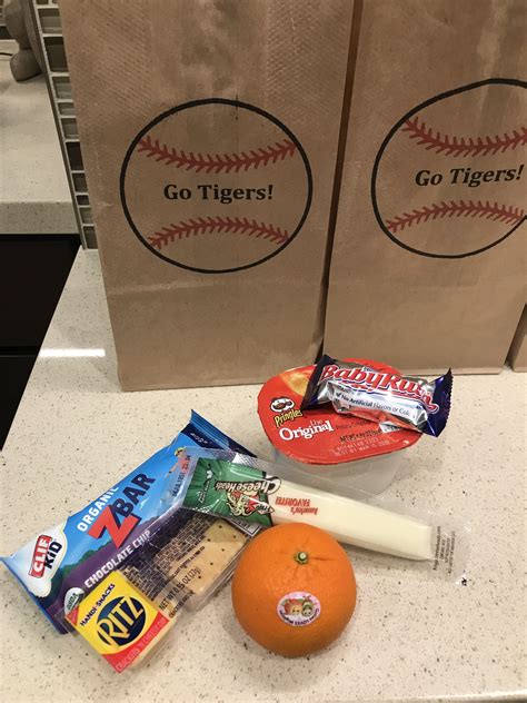 Baseball snack ideas for little league