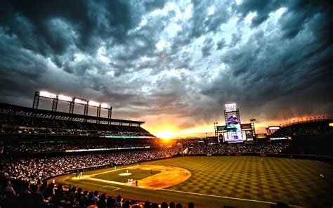 Use a baseball stadium background for your team photo