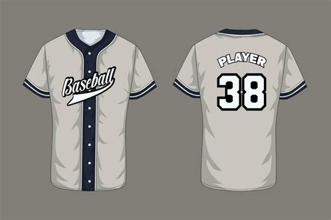 Baseball tee shirt template