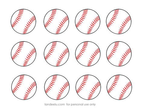 Baseball Template Printable