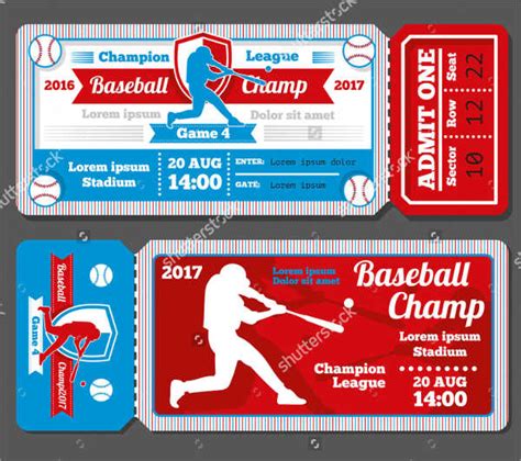 What to Include in a Baseball Ticket Template