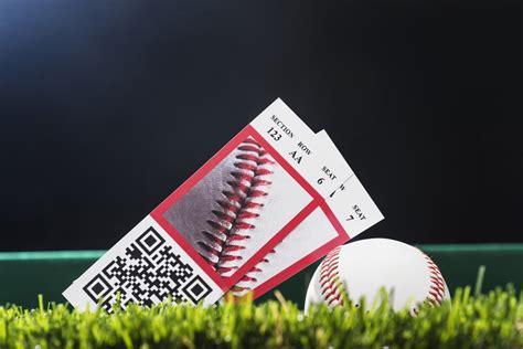 Baseball Ticket Template with Player Image