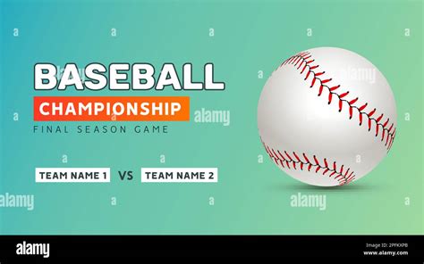 Marketing and promotion for a baseball tournament presentation