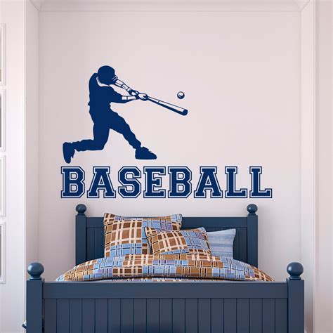 Baseball wall decal