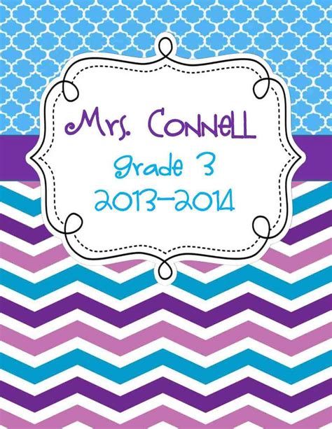 Basic Binder Cover Page Template