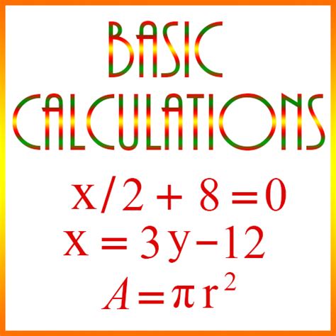 Basic Calculations in Cell B2