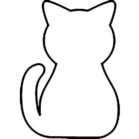 Basic cat outline to print