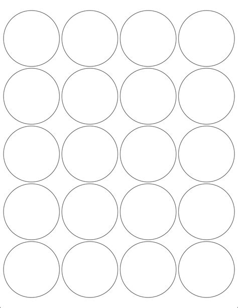 Basic Circle Label Template