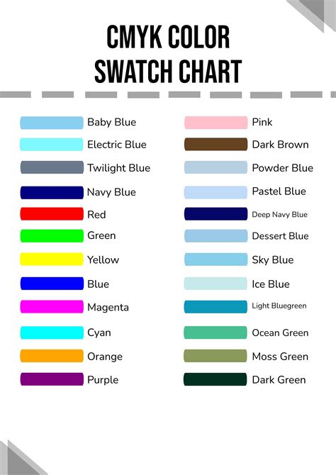 Basic Color Swatch Template