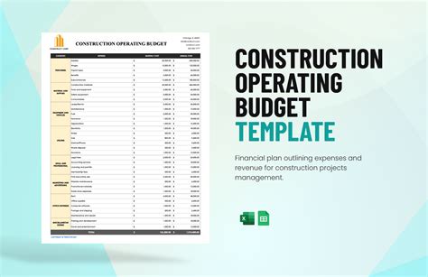 Basic Construction Budget Template