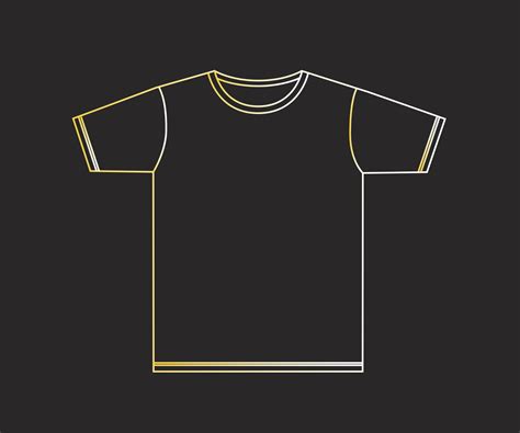 Basic crew neck t-shirt template