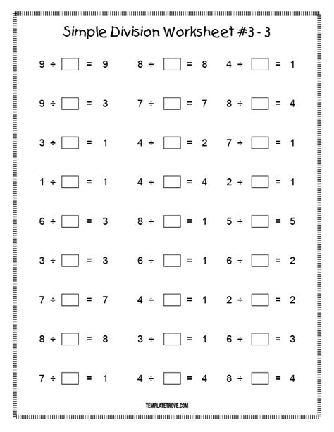 Basic Division Templates